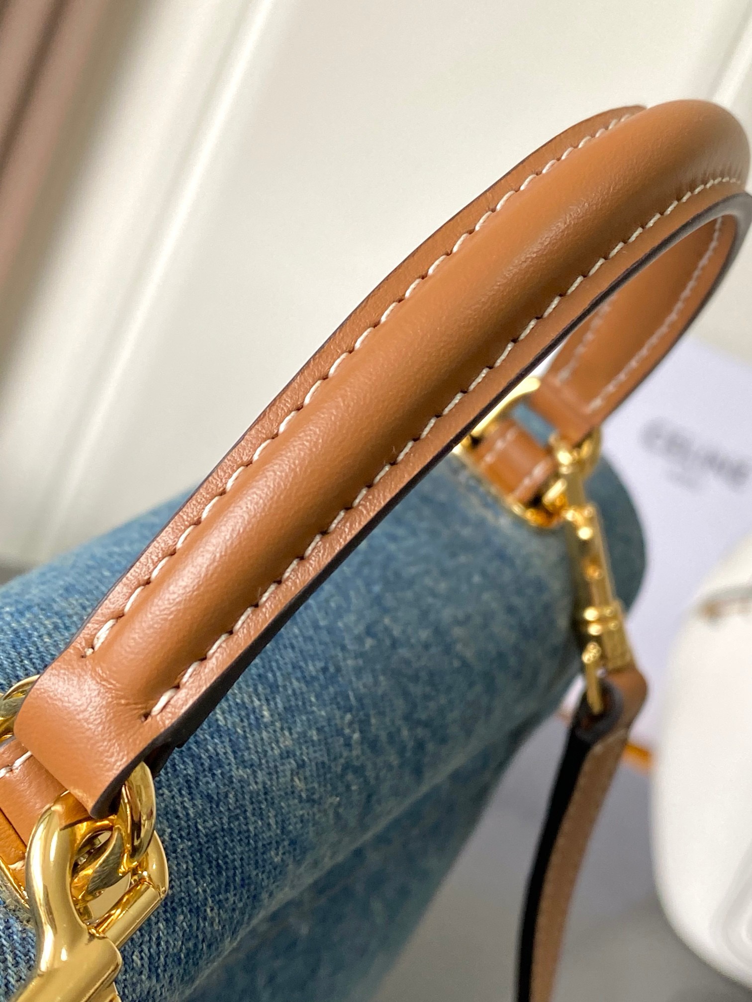 Celine TEEN NINO BAG IN Denim 118113 blue