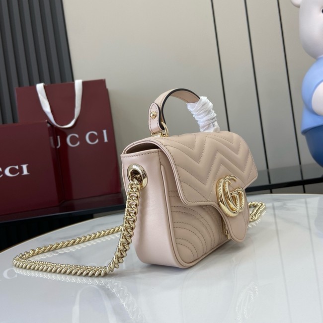 GUCCI GG MARMONT MINI TOP HANDLE BAG 811238 PINK