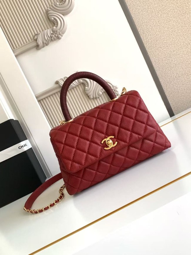 Chanel FLAP BAG WITH TOP HANDLE 92990-11