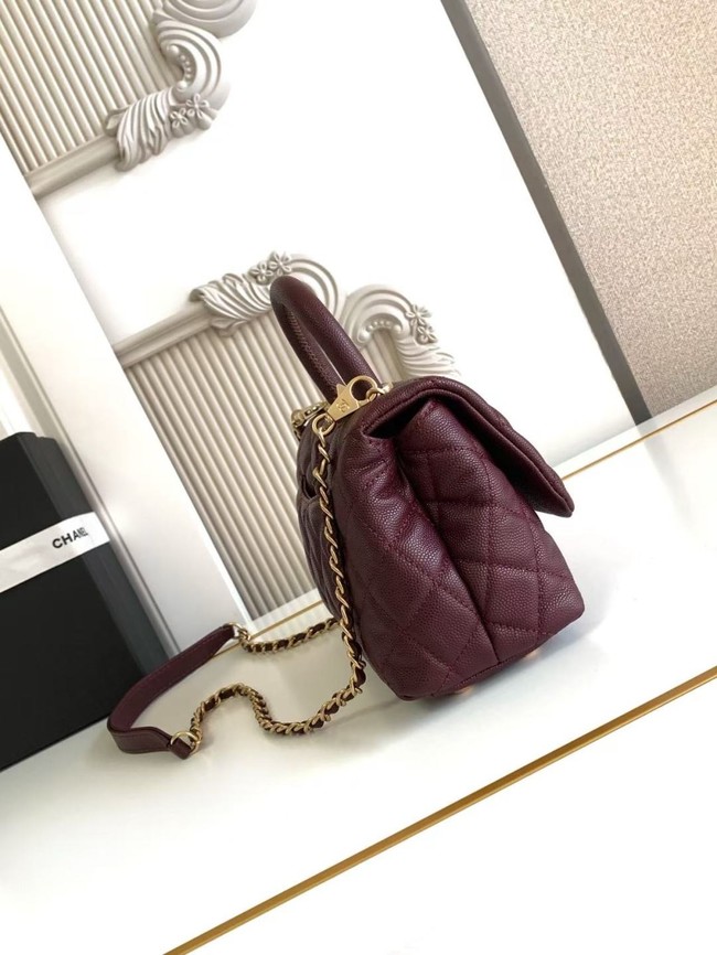 Chanel MINI FLAP BAG WITH TOP HANDLE AS2215-8