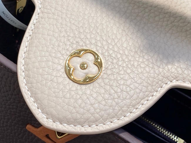 Louis Vuitton Capucines BB M12345 Chocolate & Quartz & Tan