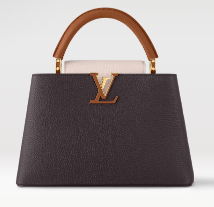 Louis Vuitton Capucines MM M12952 Chocolate & Quartz & Tan