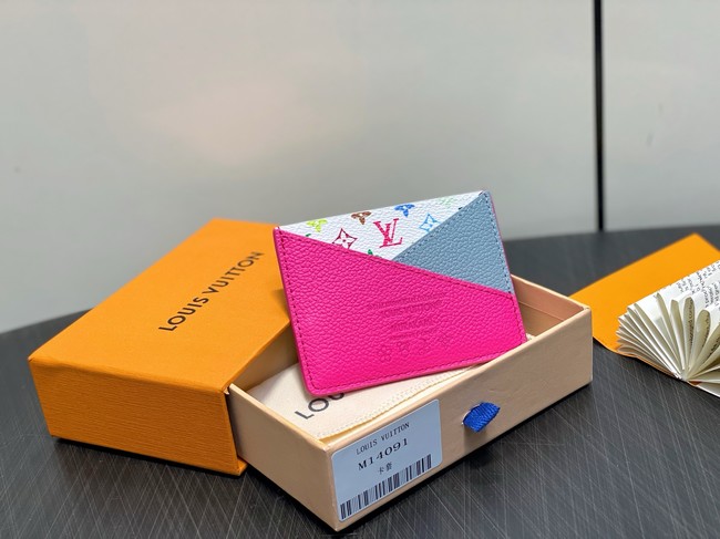 Louis Vuitton LV x TM Criss-Cross Card Holder M14090 pink