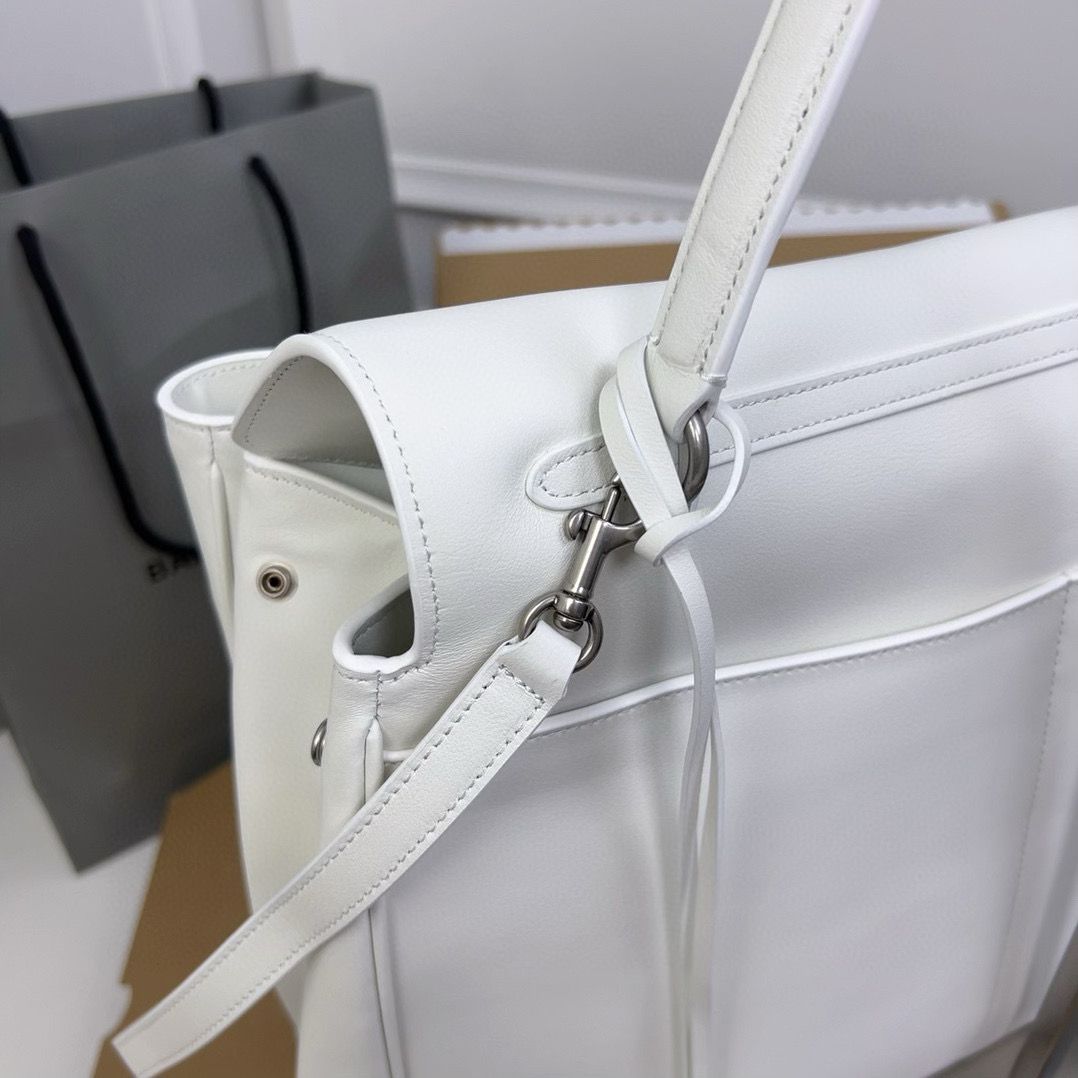 Balenciaga Rodeo Handbag Large smooth calfskin 795459 White