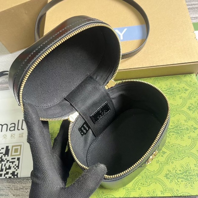 GUCCI MINI VANITY BAG WITH BAMBOO HANDLE 760200 black