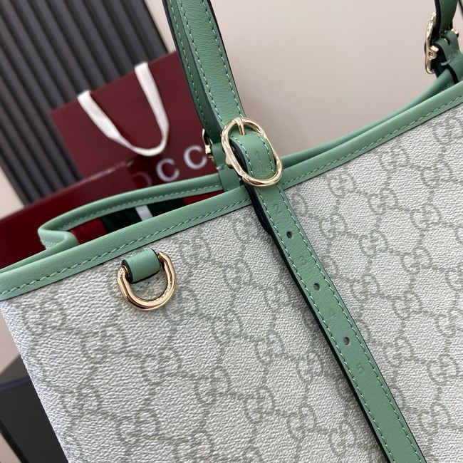 Gucci GG EMBLEM LARGE TOTE BAG 815213 Sage green