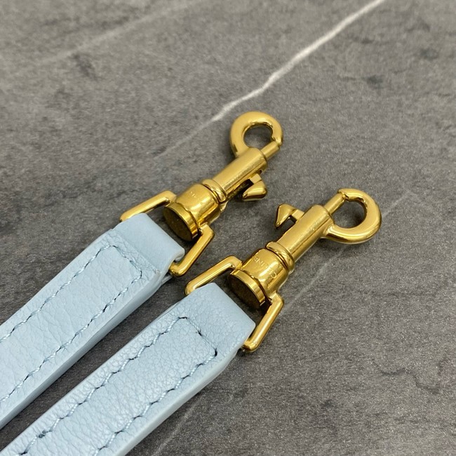 Celine TEEN CELINE LULU IN SUPPLE GRAINED CALFSKIN 120723 ice blue