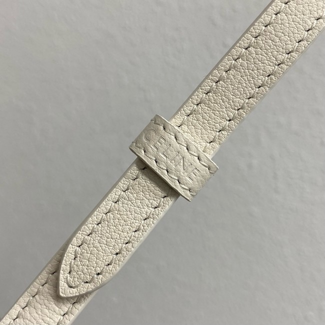 Celine TEEN CELINE LULU IN SUPPLE GRAINED CALFSKIN 120723 white