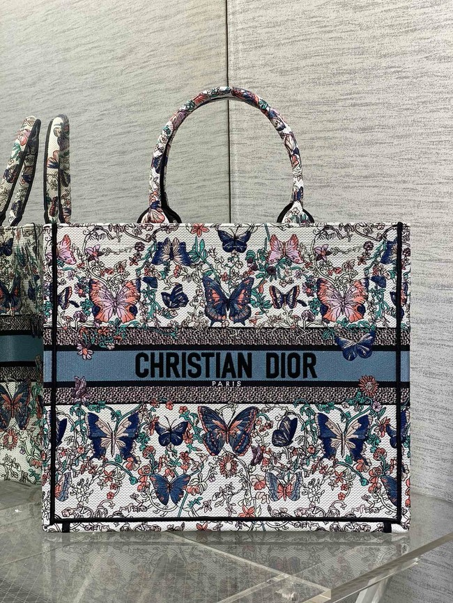 Large Dior Book Tote Embroidery Embroidery M1286ZEDX-2