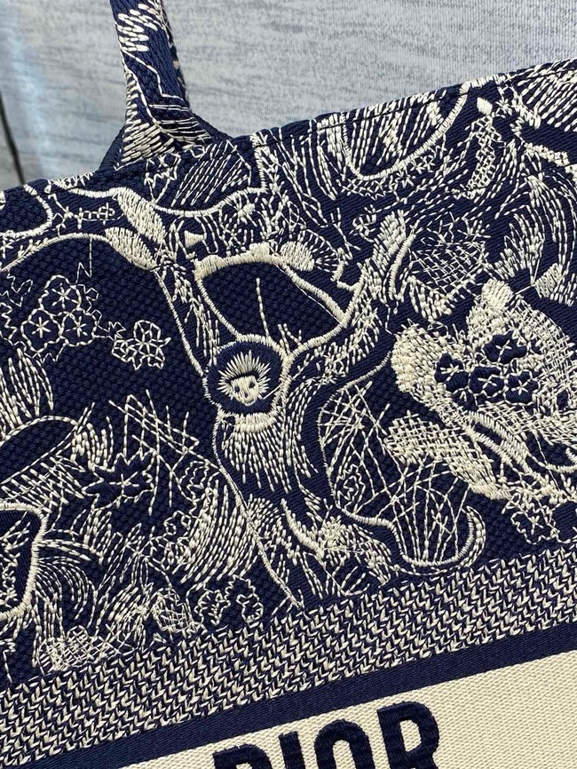 Large Dior Book Tote Embroidery Embroidery M1286ZEDX-5