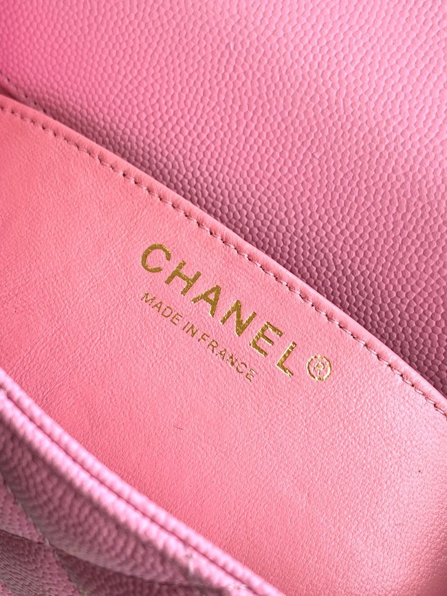 Chanel Grained Calfskin Shoulder Bag AS5330 pink