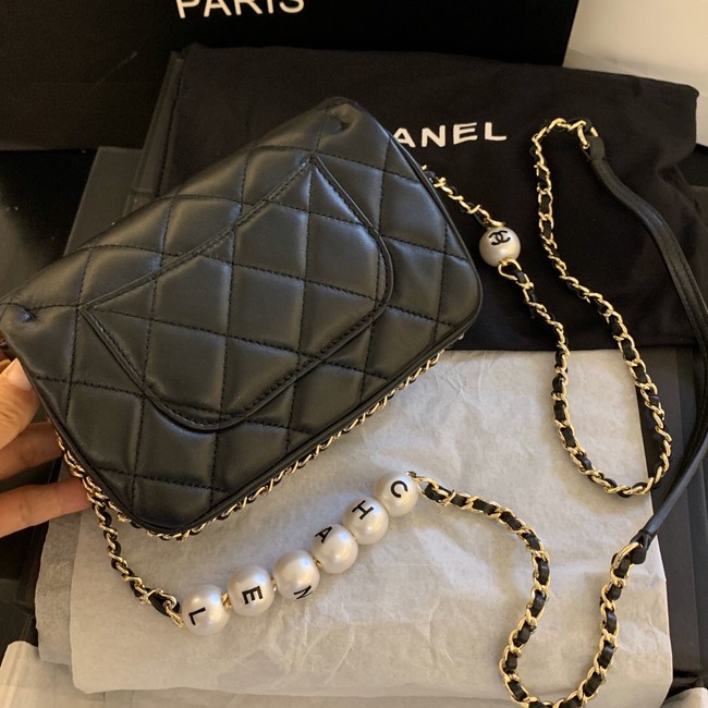 Chanel MINI CLASSIC HANDBAG Lambskin AS1436 black