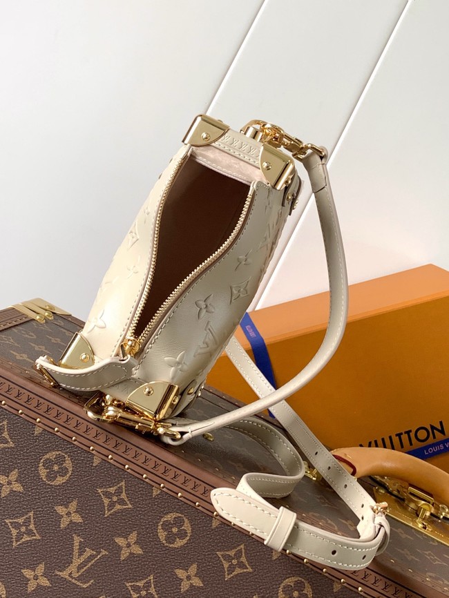 Louis Vuitton Monogram Empreinte Side Trunk MM M25160 Chalk