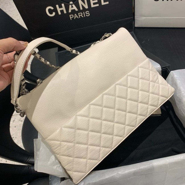 Chanel Grained Calfskin Shoulder Bag AS8095 Cream