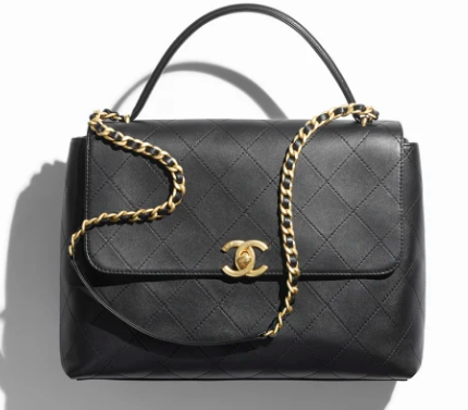 Chanel MAXI FLAP BAG WITH TOP HANDLE AS5543 BLACK