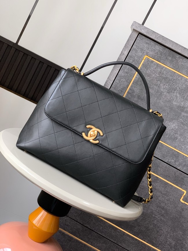 Chanel Medium FLAP BAG WITH TOP HANDLE AS5447 BLACK