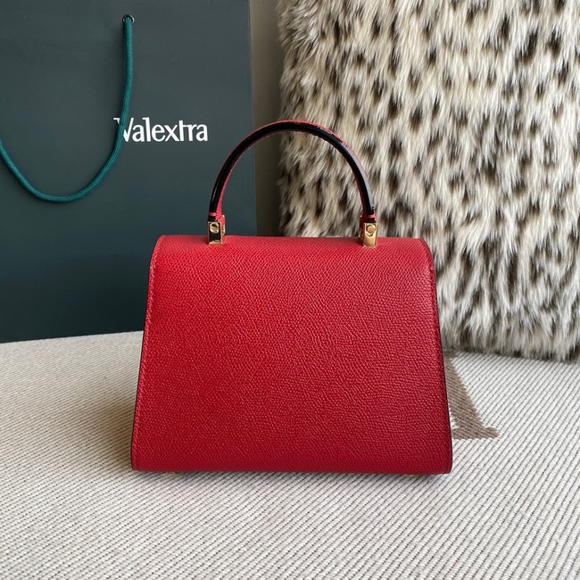 Valextra Iside Top Handle Mini Bag 00359 red