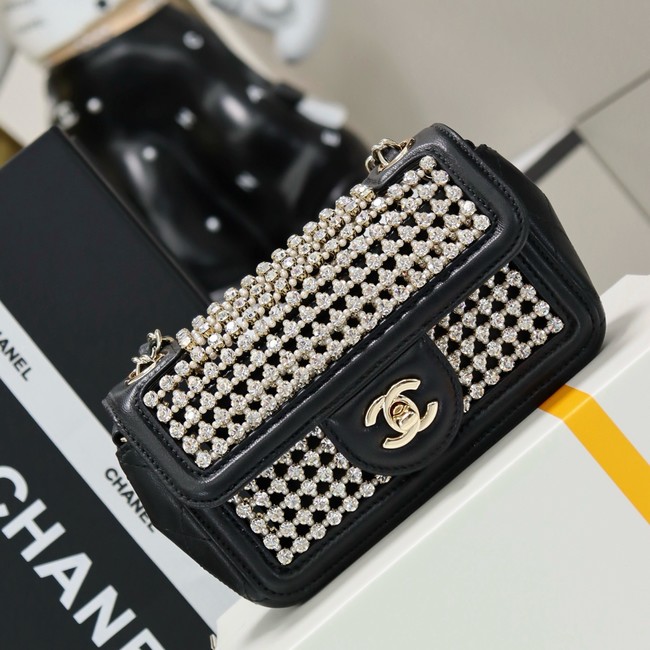 Chanel Mini flap bag AS4961 black&gold