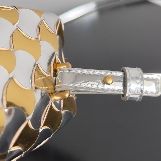 Bottega Veneta Mini Hop 777586 gold&Silver