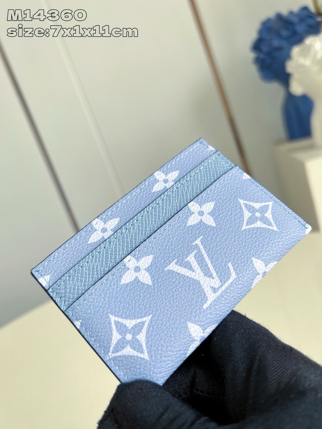 Louis Vuitton Double Card Holder M14359 Sky blue