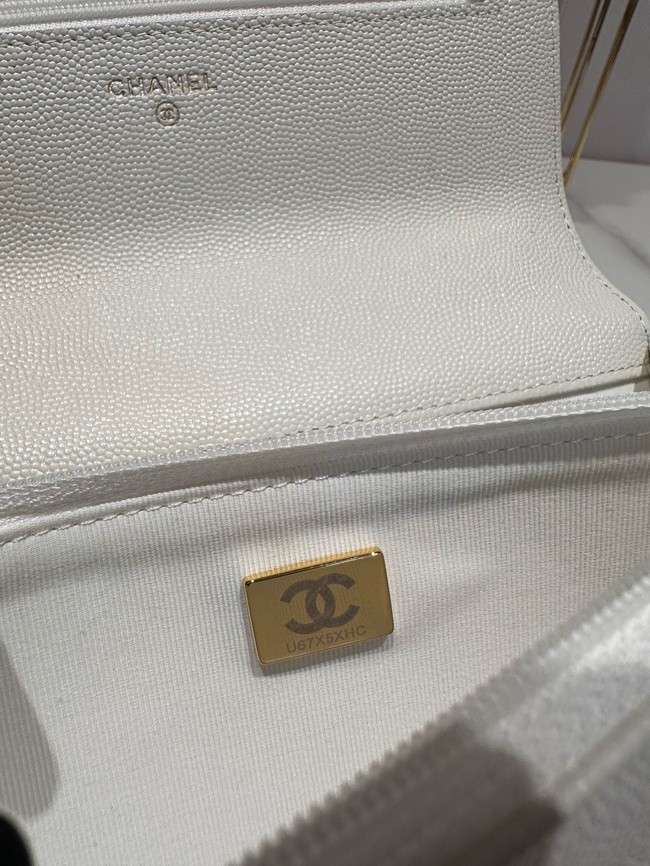 Chanel PHONE HOLDER WITH CHAIN AP3019 WHITE