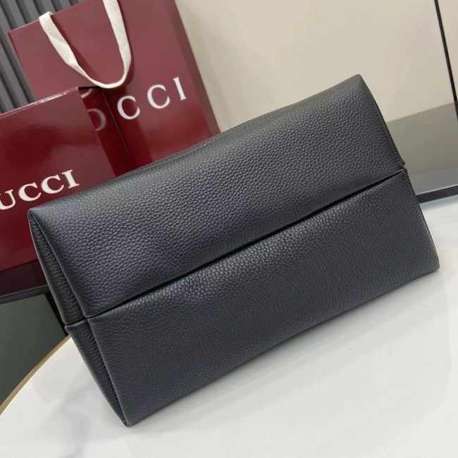 GUCCI SOFTBIT MEDIUM TOP HANDLE BAG 837467 black