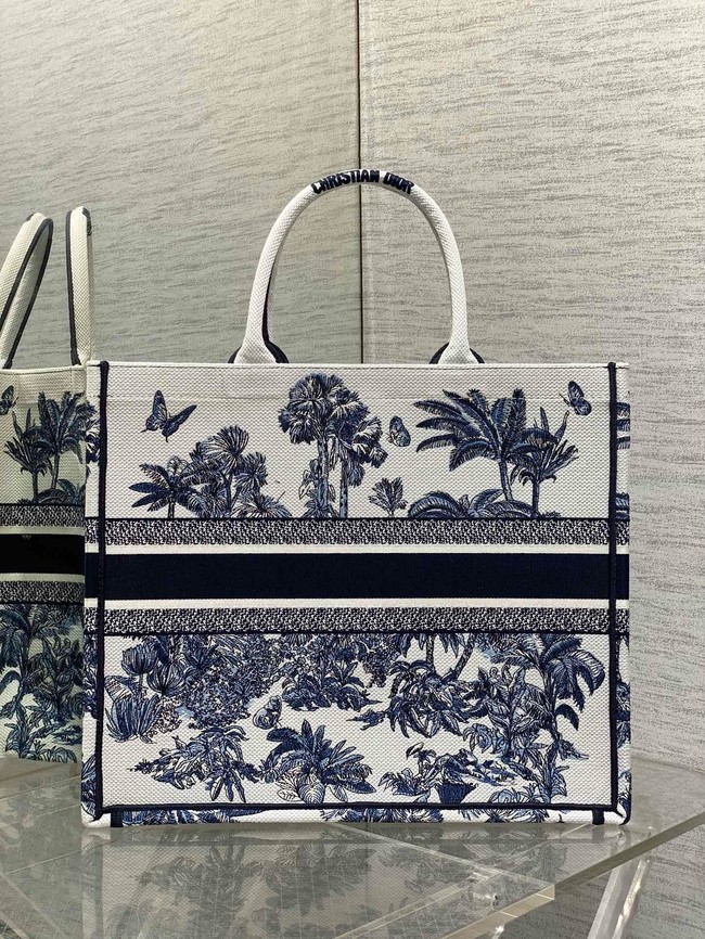 Large Dior Book Tote Embroidery Embroidery M1286ZEDX-7