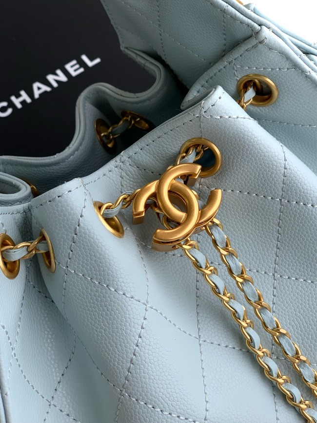 CHANEL 25 MINI HANDBAG AS5631 light blue