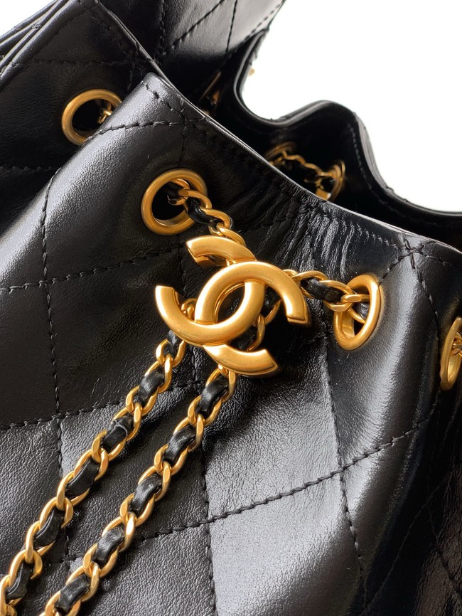 CHANEL 25 MINI HANDBAG Lambskin AS5631 black