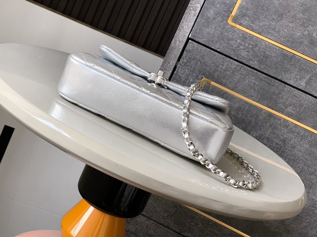 Chanel CLASSIC Original Lambskin 11.12 HANDBAG AS6564 Silver