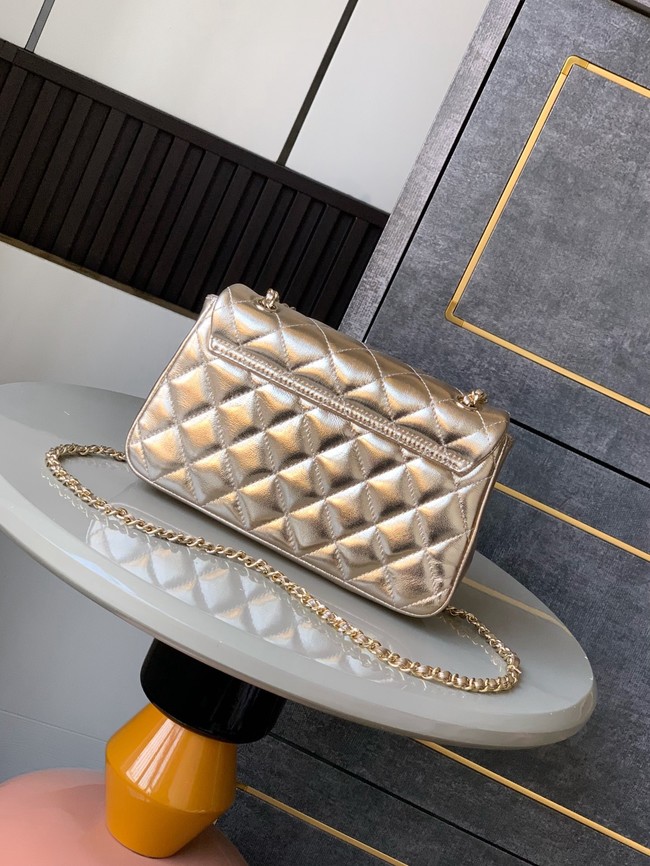 Chanel CLASSIC Original Lambskin 11.12 HANDBAG  AS6565 gold