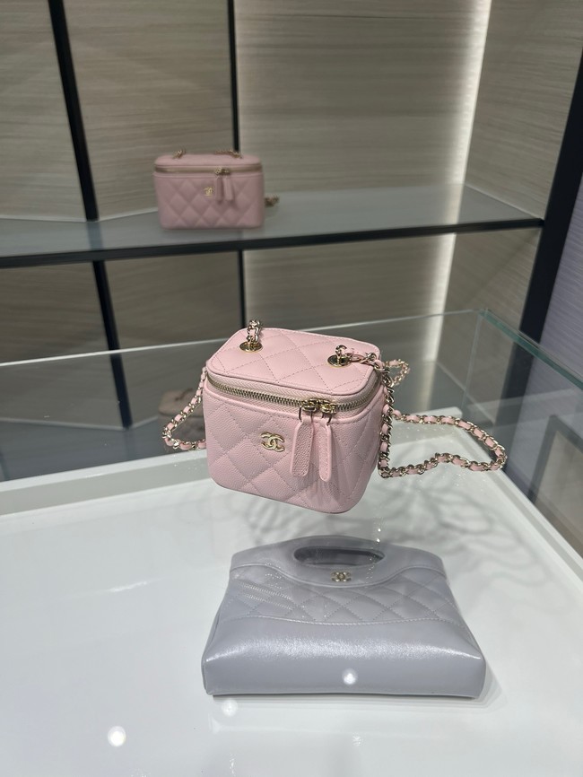 CHANEL Classic Small Vanity with Chain AP1340 pink