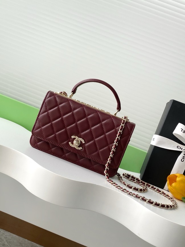 CHANEL Wallet On Chain AP4323 burgundy