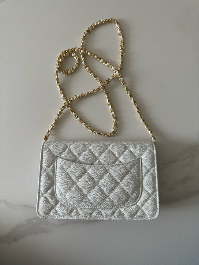 Chanel Classic Wallet On Chain Grained Calfskin AP4241-17