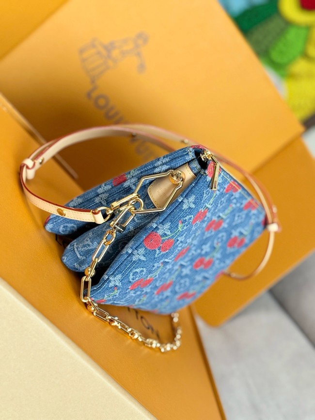 Louis Vuitton NEW LV x TM Coussin PM M14978 Monogram cherry denim