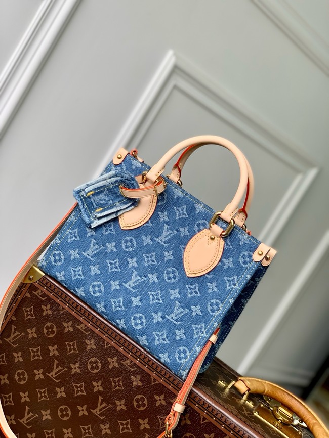 Louis Vuitton NEW OnTheGo PM M14633 Denim Blue