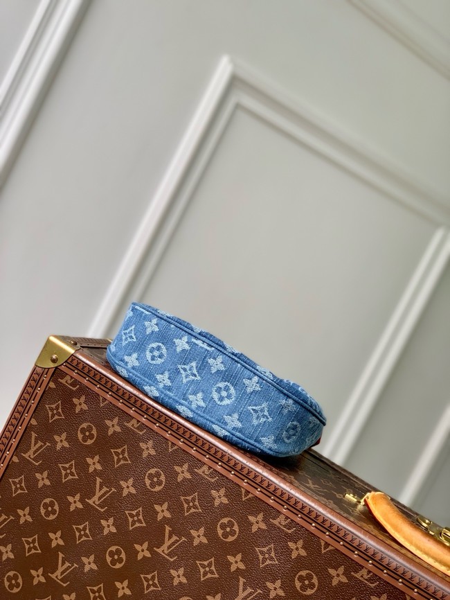 Louis Vuitton NEW Pochette Valley M13571 Denim Blue