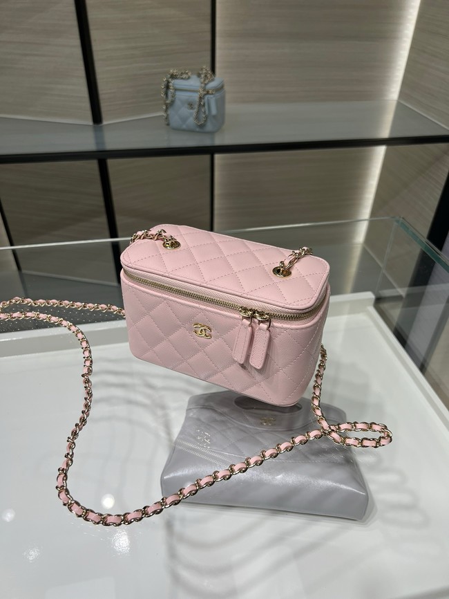 CHANEL Classic Small Vanity with Chain AP1341 pink
