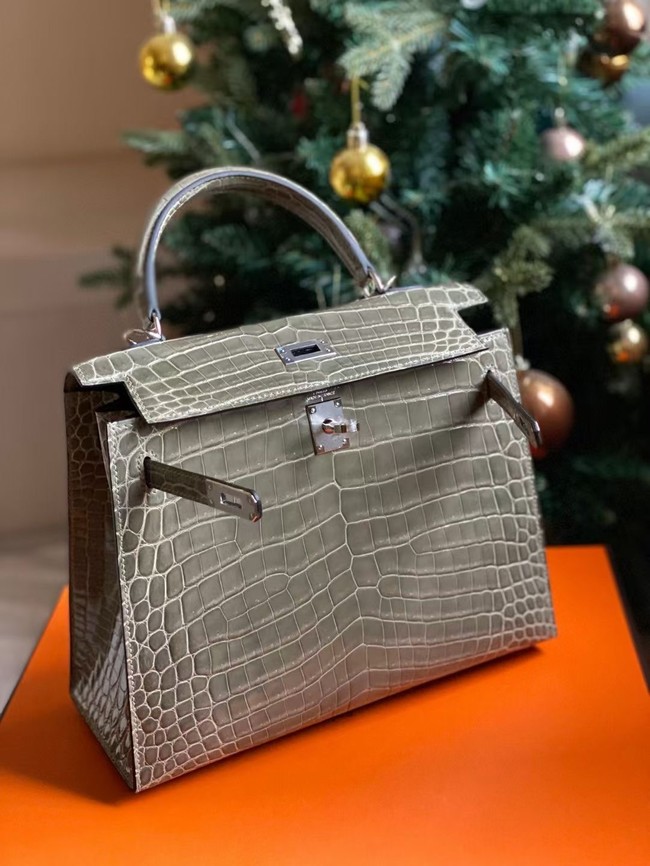 Hermes Kelly Shoulder Bags Nile crocodile leather KL3598-20
