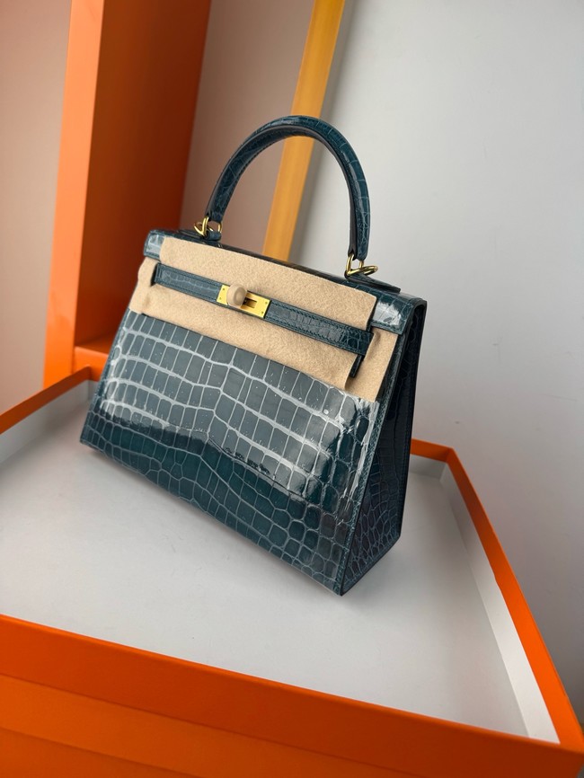 Hermes Kelly Shoulder Bags Nile crocodile leather KL3598-7