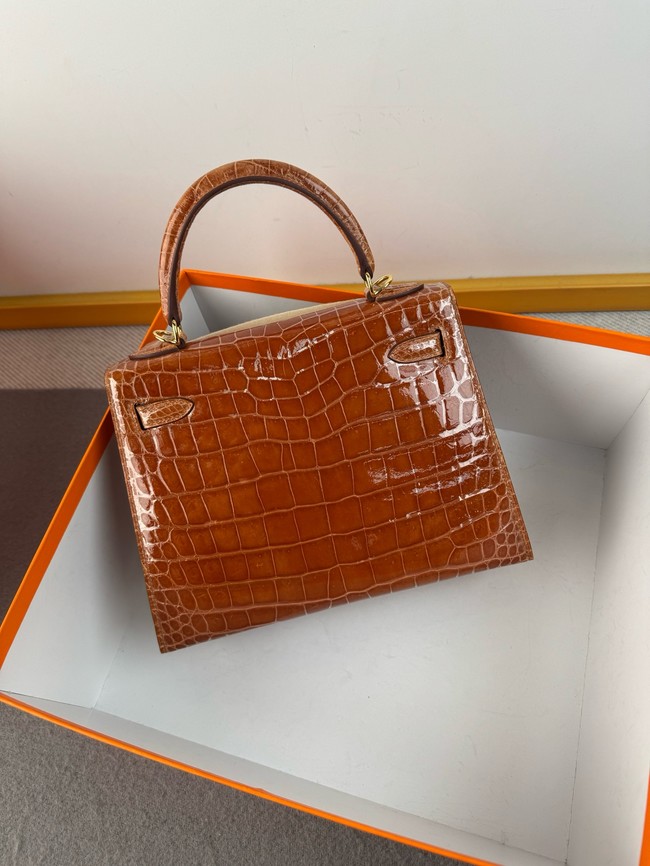 Hermes Kelly Shoulder Bags Nile crocodile leather KL3598-8