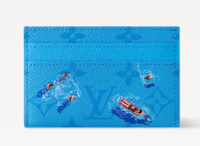 Louis Vuitton Double Card Holder M14864 Blue lagoon