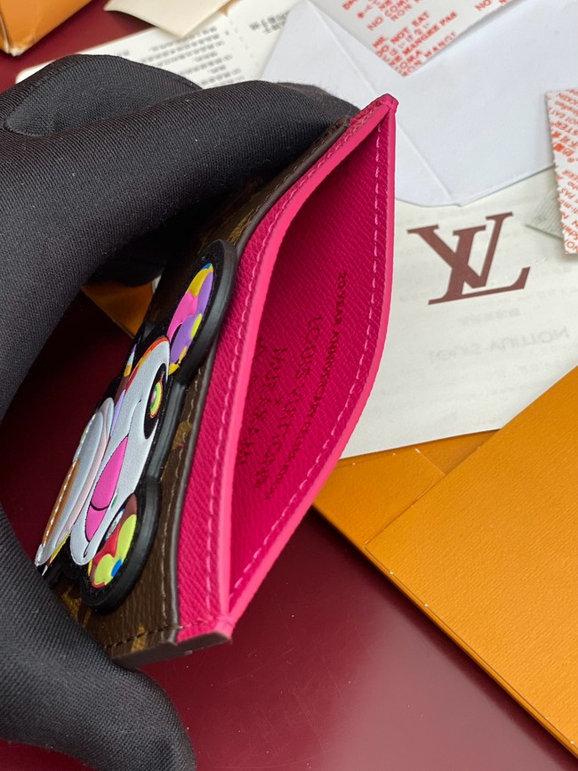 Louis Vuitton Double Card Holder M14864 brown