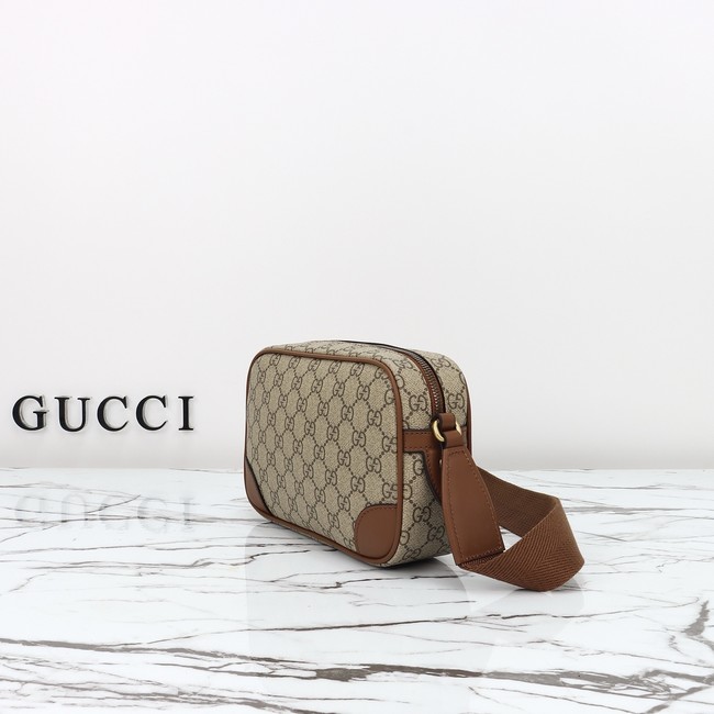 GUCCI GG CANVAS SMALL CROSSBODY BAG 821216 brown