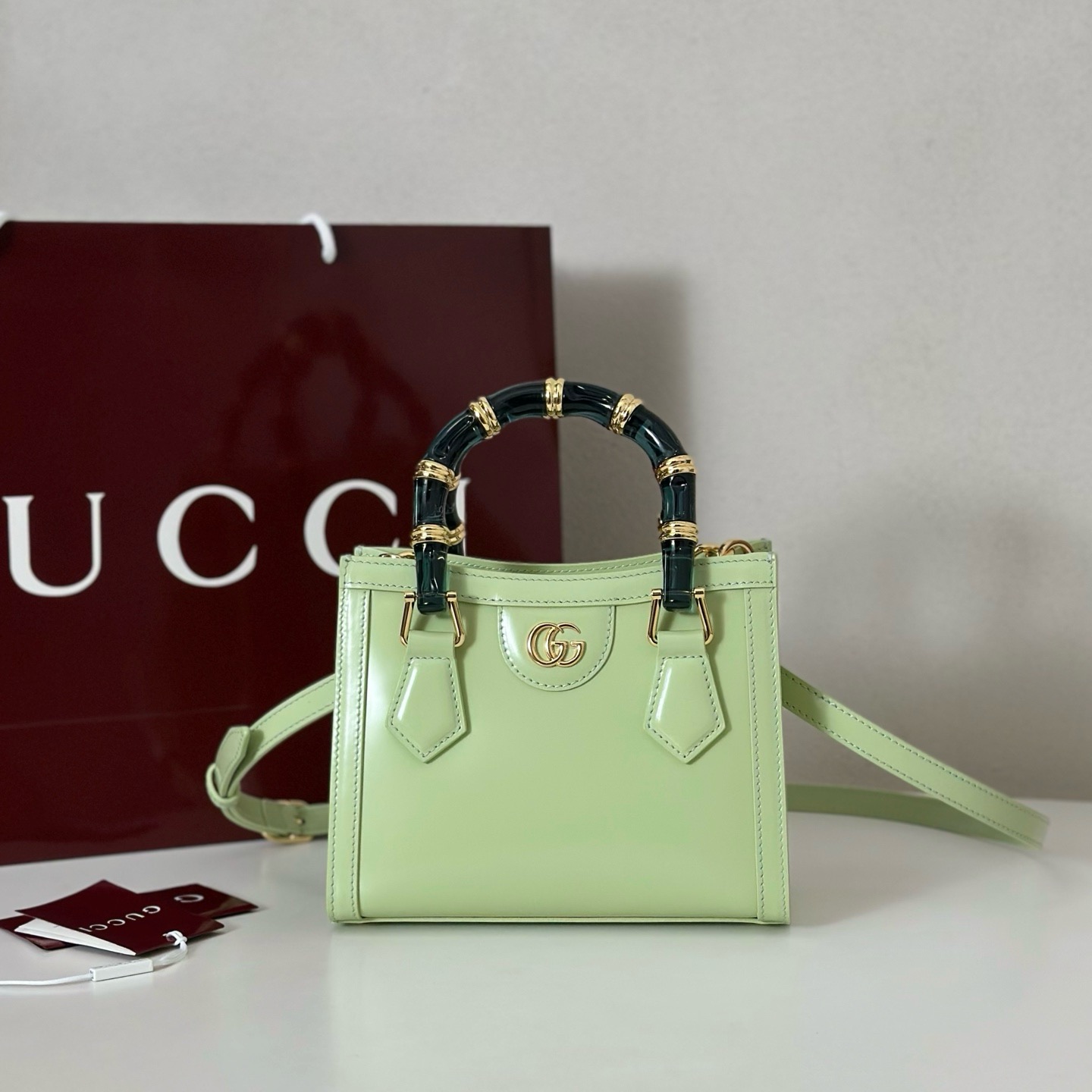 Gucci Diana small tote bag 832936 green