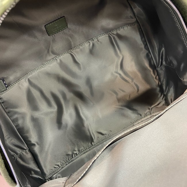 GUCCI GG canvas medium backpack 834464 Forest green