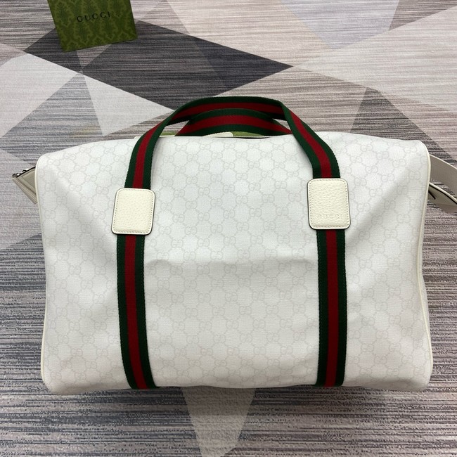 Gucci Medium duffle bag with Web 799871 white