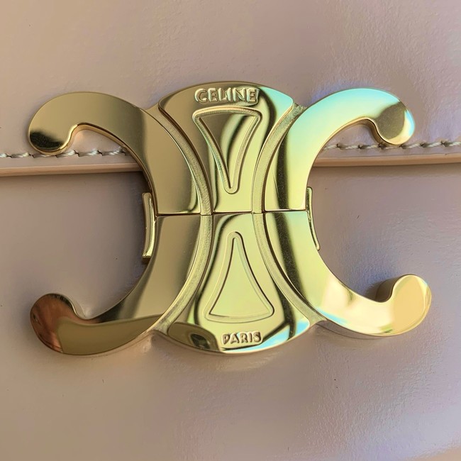 Celine CHAIN SHOULDER BAG TRIOMPHE IN SHINY CALFSKIN 197992 NATURAL