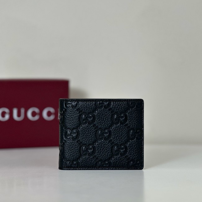 Gucci Imprint bi-fold wallet 835002 black