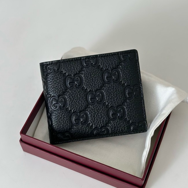Gucci Imprint bi-fold wallet 835002 black